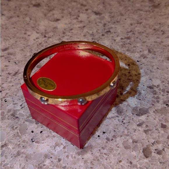 henri bendel Gold and Silver Two-Tone Screw Bangle - Picture 7 of 7